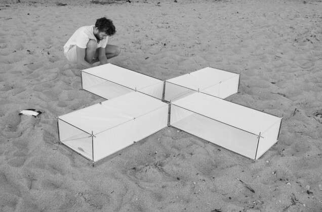 Ronan Le Creurer activation de sculptures volantes et inertes nouvelle édition avec La Houle