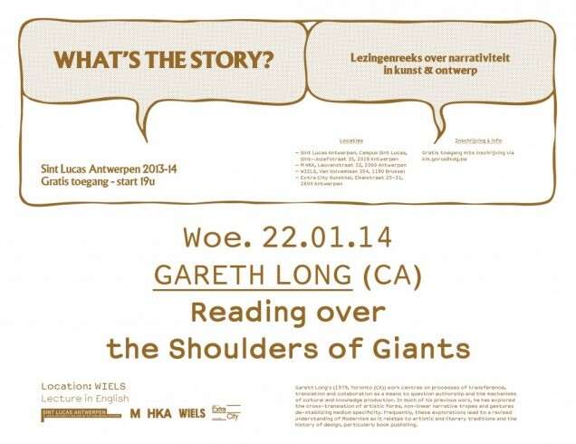Gareth Long Reading Over the Shoulders of Giants1